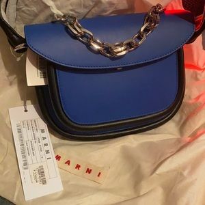 Marni Titan Bag Royal+Black+Bl Shoulder Bag